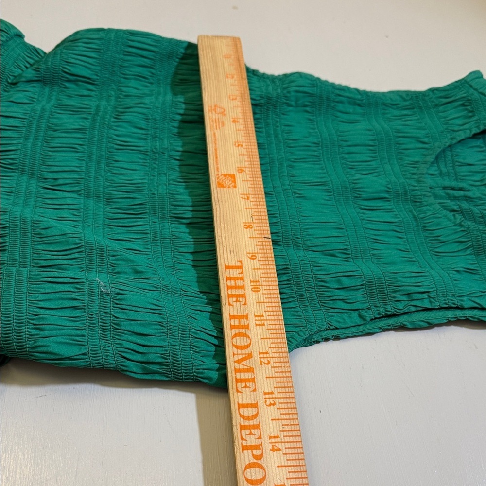 CLEAROUT Madewell The Melody Bubble-Hem Smocked Midi Dress in Poplin Size XS - Picture 8 of 10